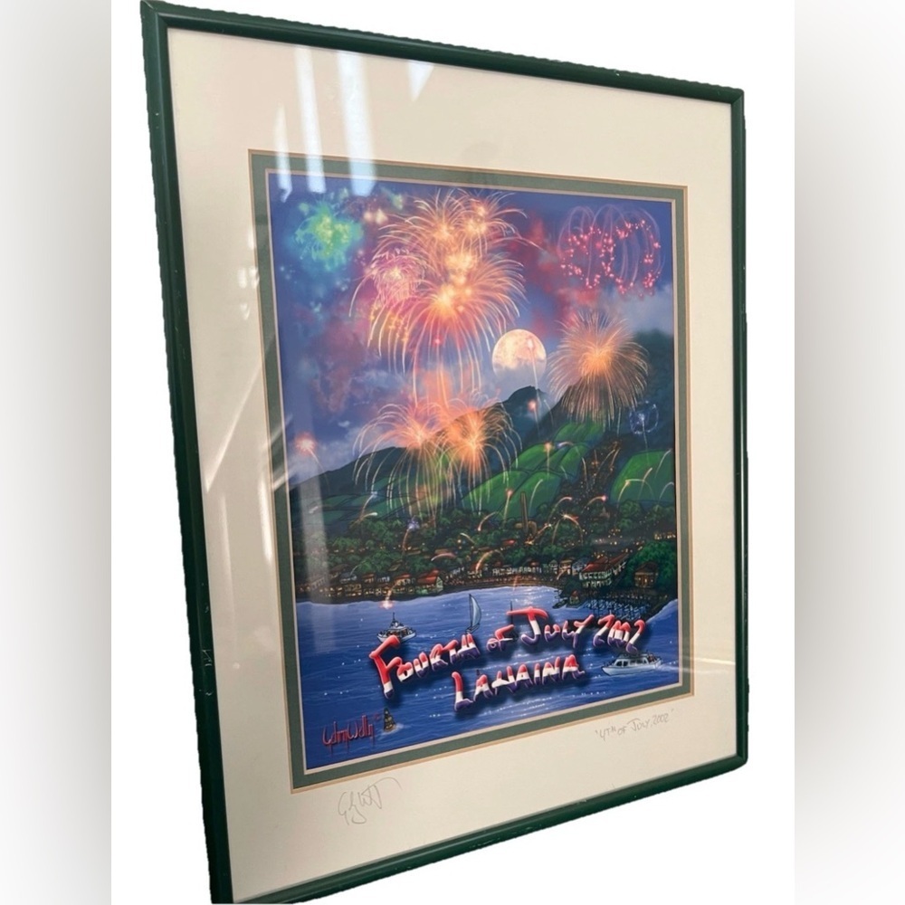Gehry Welty 2002 Fourth of July Lahaina Signed Print